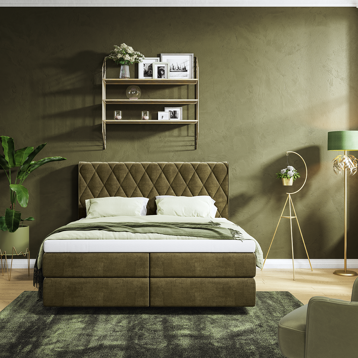 Boxspringbett Marylin Jacquard